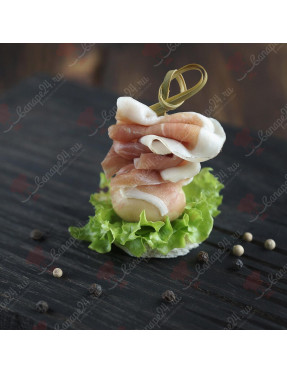 Канапе парма Proscuitto с шампиньонами