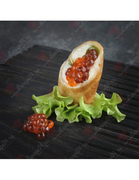 Блинный ролл с икрой